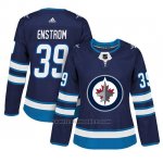 Camiseta Mujer Winnipeg Jets 39 Toby Enstrom Adizero Jugador Home Azul