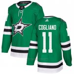 Camiseta Hockey Dallas Stars Andrew Cogliano Primera Autentico Verde