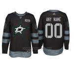 Camiseta Hockey Hombre Dallas Stars Personalizada Negro