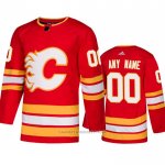 Camiseta Hockey Calgary Flames Alterno Autentico Personalizada Rojo