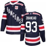 Camiseta Hockey Nino New York Rangers 93 Mika Zibanejad Azul Autentico 2018 Winter Classic Stitched