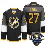 Camiseta Hockey Carolina Hurricanes 27 Justin Faulk 2016 All Star Negro