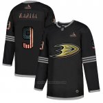 Camiseta Hockey Anaheim Ducks Paul Kariya 2020 USA Flag Negro