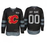 Camiseta Hockey Hombre Calgary Flames Personalizada Negro