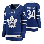 Camiseta Hockey Mujer Toronto Maple Leafs Auston Matthews Home Breakaway Jugador Azul
