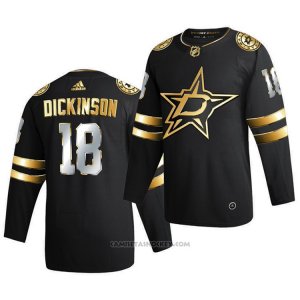 Camiseta Hockey Dallas Stars Jason Dickinson Golden Edition Limited Autentico 2020-21 Negro