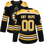 Camiseta Hockey Mujer Boston Bruins Home Personalizada Negro