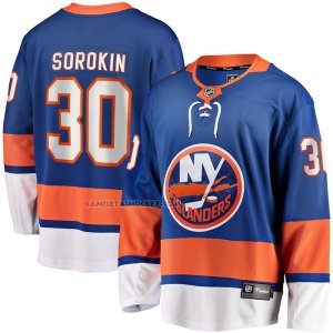 Camiseta Hockey New York Islanders Ilya Sorokin Primera Breakaway Azul