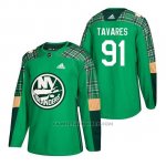Camiseta New York Islanders John Tavares 2018 St. Patrick's Day Verde