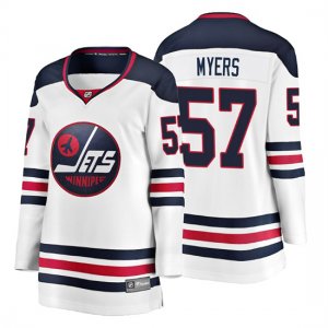 Camiseta Mujer Winnipeg Jets Tyler Myers Heritage Breakaway Blanco