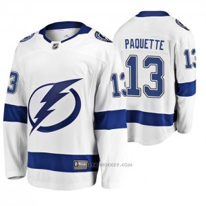 Camiseta Hockey Tampa Bay Lightning Cedric Paquette Breakaway Blanco