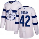 Camiseta Hockey Toronto Maple Leafs 42 Tyler Bozak Autentico 2018 Stadium Series Blanco