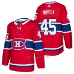 Camiseta Hockey Hombre Autentico Montreal Canadiens 45 Joe Morrow Home 2018 Rojo