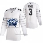 Camiseta Hockey Columbus Blue Jackets Seth Jones Autentico 2020 All Star Blanco