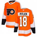 Camiseta Hockey Philadelphia Flyers 18 Tyler Pitlick Primera Autentico Naranja