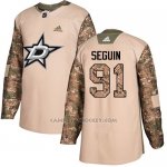 Camiseta Hockey Nino Dallas Stars 91 Tyler Seguin Camo Autentico 2017 Veterans Day Stitched