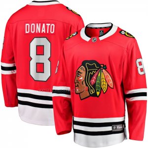Camiseta Hockey Chicago Blackhawks Ryan Donato Primera Breakaway Rojo