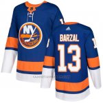 Camiseta Hockey Hombre New York Islanders 13 Mathew Barzal Azul Home Autentico Stitched