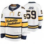 Camiseta Hockey Nashville Predators Roman Josi Breakaway Jugador 2020 Winter Classic Blanco