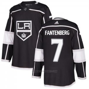 Camiseta Hockey Los Angeles Kings Oscar Fantenberg Primera Autentico Negro