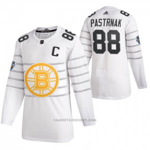 Camiseta Hockey Boston Bruins David Pastrnak Autentico 2020 All Star Blanco