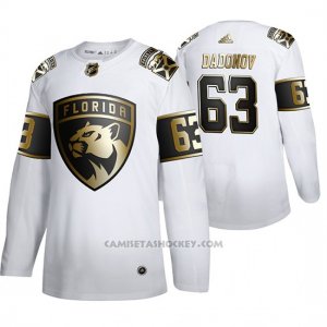 Camiseta Hockey Florida Panthers Evgenii Dadonov Golden Edition Autentico Blanco