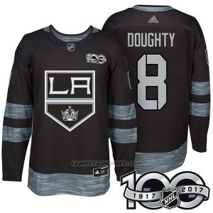 Camiseta Hockey Hombre Los Angeles Kings 8 Drew Doughty 2017 Centennial Limited Negro