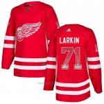 Camiseta Hockey Detroit Red Wings Dylan Larkin Drift Fashion Rojo
