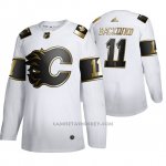 Camiseta Hockey Calgary Flames Mikael Backlund Golden Edition Limited Blanco