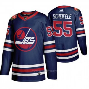 Camiseta Hockey Winnipeg Jets Mark Scheifele 2019 Heritage Classic Azul