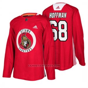 Camiseta Ottawa Senators Mike Hoffman New Season Practice Rojo