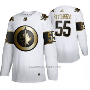 Camiseta Hockey Winnipeg Jets Mark Scheifele Golden Edition Limited Blanco