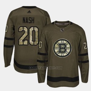 Camiseta Boston Bruins Riley Nash Camo Salute To Service