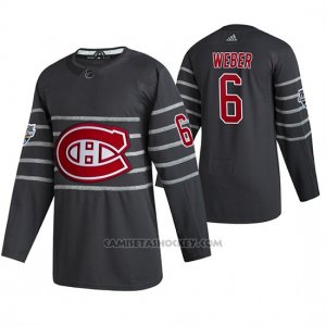 Camiseta Hockey Montreal Canadiens Shea Weber Autentico 2020 All Star Gris