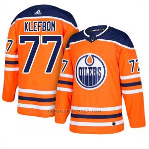 Camiseta Edmonton Oilers Oscar Klefbom Home Naranja