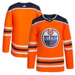Camiseta Hockey Edmonton Oilers Primera Autentico Pro Naranja