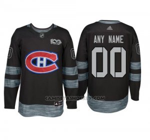 Camiseta Hockey Hombre Montreal Canadiens Personalizada Negro
