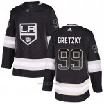 Camiseta Hockey Los Angeles Kings Wayne Gretzky Drift Fashion Negro