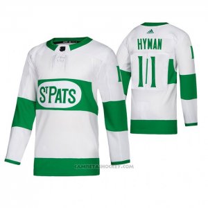 Camiseta Hockey Toronto Maple Leafs Zach Hyman Road Blanco