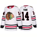 Camiseta Hockey Hombre Male Blackhawks 14 Richard Panik Away 2018 Blanco