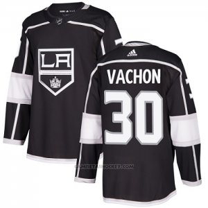 Camiseta Hockey Los Angeles Kings Rogie Vachon Primera Autentico Negro
