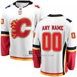 Camiseta Hockey Nino Calgary Flames 2018 Personalizada Blanco