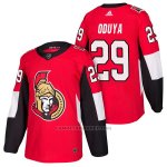 Camiseta Hockey Hombre Autentico Ottawa Senators 29 Johnny Oduya 2018 Authentic Home Rojo