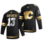 Camiseta Hockey Calgary Flames Johnny Gaudreau Golden Edition Limited Autentico 2020-21 Negro