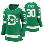 Camiseta Hockey Mujer Dallas Stars Ben Bishop Breakaway Jugador 2020 Winter Classic Verde