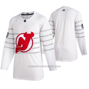Camiseta Hockey New Jersey Devils Autentico 2020 All Star Blanco