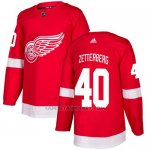 Camiseta Hockey Nino Detroit Red Wings 40 Henrik Zetterberg Rojo Home Autentico Stitched