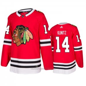 Camiseta Hockey Chicago Blackhawks Chris Kunitz Primera Rojo