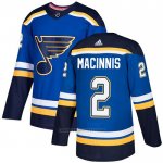 Camiseta Hockey St. Louis Blues 2 Al Macinnis Primera Autentico Azul