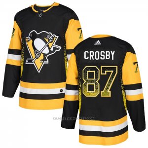 Camiseta Hockey Pittsburgh Penguins Sidney Crosby Drift Fashion Negro